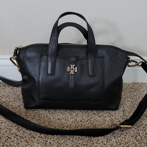Tory Burch Handbags - Tory Burch Black Leather Sachel Bag